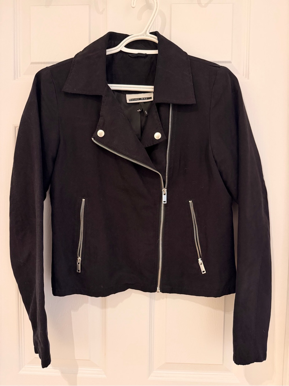 Noisy May Black suede Jacket